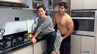 My boss takes advantage of his wifes carelessness and fucks me very hard!