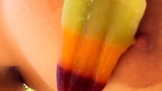 Big boobs milf masturbates with her dildo