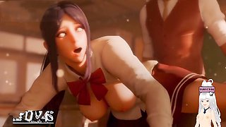 Hentai vtuber, japan schoolgirl, animated porn