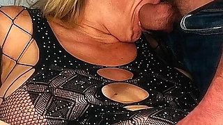 He Uses My Mouth and My Slutty Pussy, Double with a Dildo, Squirting Inside I'm Full of Cum