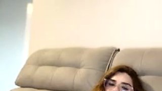 Angela Peres Masturbates On The Couch