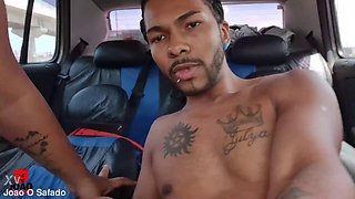 Big Ass Black Babe Climbs Car Hardcore