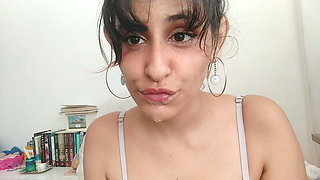 Thick Spit Play Fun - Bubbles, Gagging and Tongue