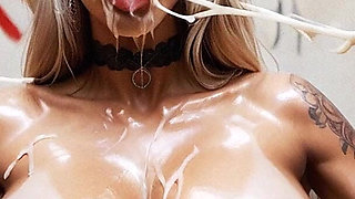 Slut Blonde Hard Sex, Curvy Woman with Big Tits Sucking Big Dick, Slave Woman,bdsm