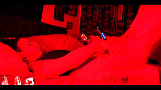 Nyx Cums Over and Over on Hex's Strap Loudly!