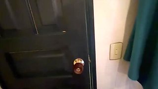 I capture the blonde slut from work masturbating in the restroom.