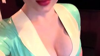 Amateur blondie solo anal masturbation