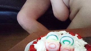 Birthday of a very slutty granny 62 years old
