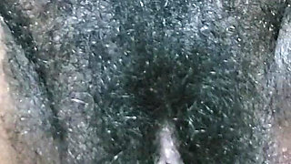 A Woman with Hairy Pussy in Her Secretary Outfit