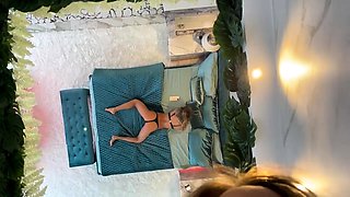 Monika Fox Posing Naked On The Bed