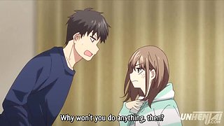 Busty Anime Classmate Wants Sex After Breakup - Hentai Blowjob & Fingering