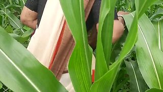 Indian Sister-in-Law Doggy Style Outdoor Fuck in Jungle Farm