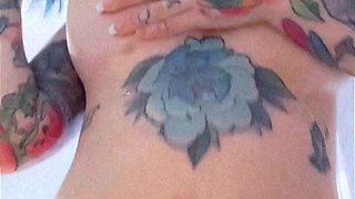 Big boobs milf masturbates with her dildo