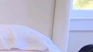 Teen brunette takes a hot hardcore sex ride