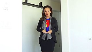 Cute curly brunette solo webcam masturbation