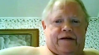 Fat Gay Grandpa Jerks Off On Webcam