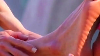 Giantess Old Granny Foot Slave Worship - Tiny Man Licking Her Giant Feet