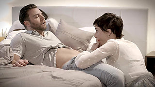 Pure Taboo Home Care Nurse Olive Glass Seduces Faithful Boss While His Disabled Wife Is Nearby