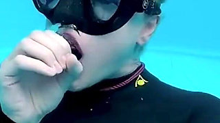 Underwater Wetsuit JOI in My Private Pool
