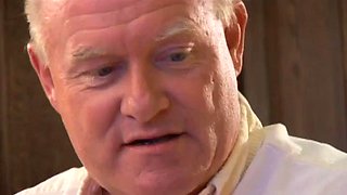 Cute brunette babysitter fucked by old man: Blowjob, Doggy  Cowgirl Porn