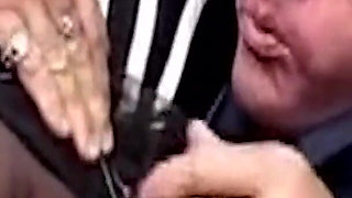 Dripping Cum Swallow - MILF Tongue Out Begging