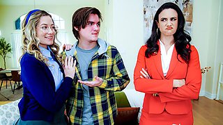 Gorgeous missionary pose fuck with hot Penny Barber and River Lynn