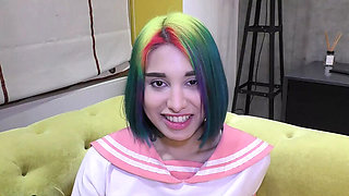 Nikolas fucks 18 year old Roxy cosplay slut - Russian teen blowjob & doggystyle hardcore POV