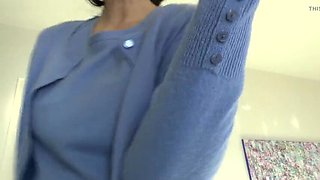 German MILF Victoria Valente Jerk Off Instruction - Cum On My Sweater JOI POV