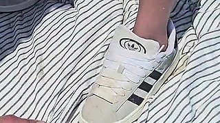 Stewardess Sneakers Bukkake POV Cuckold