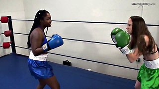 Lana Luxor vs Madison Swan in Bikini Interracial Catfight
