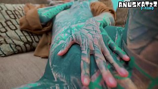 Dreadlocks Girl in High Heels Takes Rough Anal Gape and Facial Cumshot