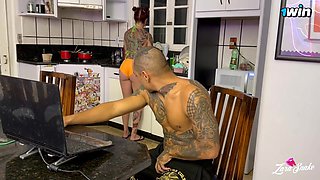 Latina Zara in Wild Tattooed Pet Play Erotic Passion