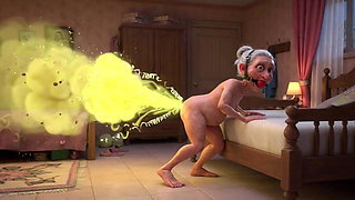 Granny Farting Heavily in Bedroom - Long & Stinky Farts