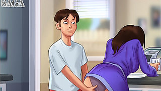 Deep throat cum in mouth-her first wild blowjob