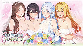 Hentai Game - Kasumi’s Wild Cowgirl Scene & Ayano’s Slippery Bath Handjob - Hentai Gameplay Animation