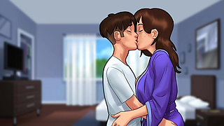 Fantasy fulfilled with stepmom FULL sex all day - summertime saga