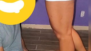 Amateur Foot Fetish Girlfriend Sucks and gives a Footjob