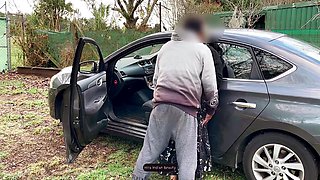 Public Car Fucking With A Cheating Hijab Wife Risky Outdoor Sex With Loud Moans And Hard Pounding