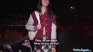 Public Agent: Stunning French Babe Candie Luciana Can't Resist Big-Dicked Stranger