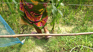 Outdoor my Hot Young Bhabhi and me