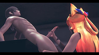 Lol Hentai - Ahri Star Guardian Handjob - Japanese Asian Manga Anime Film Game Porn