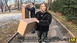 Hunt4k. i\u2019m The Sluttiest neighbour and i bang in front of my bf! so what?