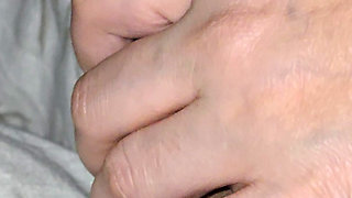 Step mom accidentally slip hand and handjob step son big dick