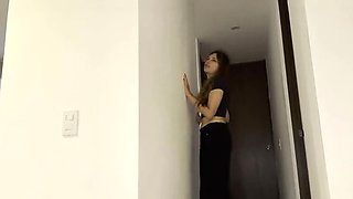 Best Friend's Hot Wife Masturbates Hard - Lesbian Amateur Fingering Orgasm