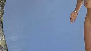 The East Block: Old Man Fucks Two Hot Girls on a Nudist Beach His Wife Almost Caught Him - Episode 35