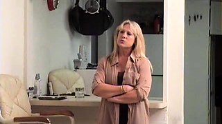 Amateur Blonde Chick Strips To Thong