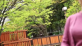 336KNB-164　新婚早々セックスレスになってしまった巨乳妻が溜まった性欲を発散するべAV出演！挿入しゆっくりナカをかき混ぜればビクビクと身体を震わせイき乱れる！ 今からこの人妻とハメ撮りします。57 at 東京都江戸川区船堀駅前