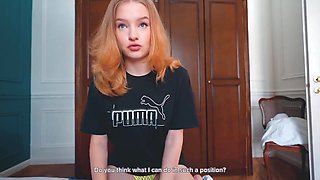 Young beauty shares intense handyman passion