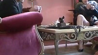 Submissive dominating and whipping