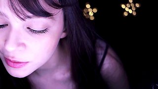 Lovely Amateur teen brunette masturbating outdoor